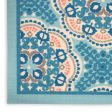 Waverly Sun N Shade SND90 Blue Contemporary Power-Loomed Rug Sale