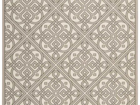 Waverly Sun N Shade SND31 Stone Contemporary Power-Loomed Rug Hot on Sale