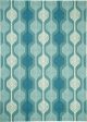 Waverly Sun N Shade SND70 Aqua Contemporary Power-Loomed Rug Sale