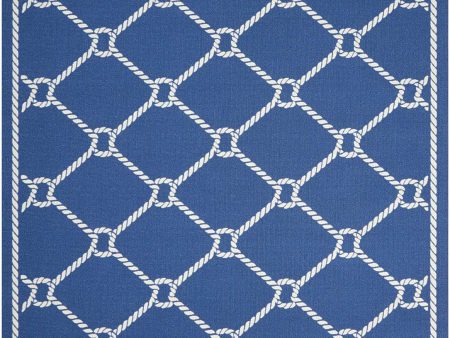 Waverly Sun N Shade SND41 Navy Contemporary Power-Loomed Rug Sale