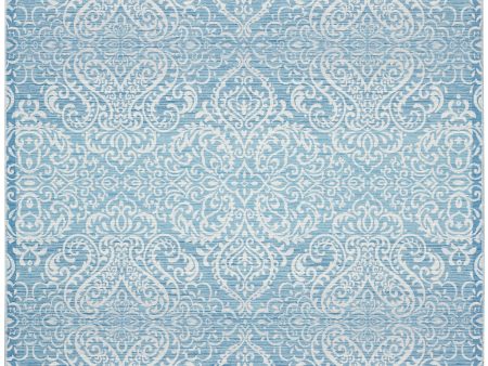 Waverly Washables Collection WAW03 Aqua Contemporary Power-Loomed Rug For Cheap