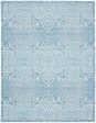 Waverly Washables Collection WAW03 Aqua Contemporary Power-Loomed Rug For Cheap