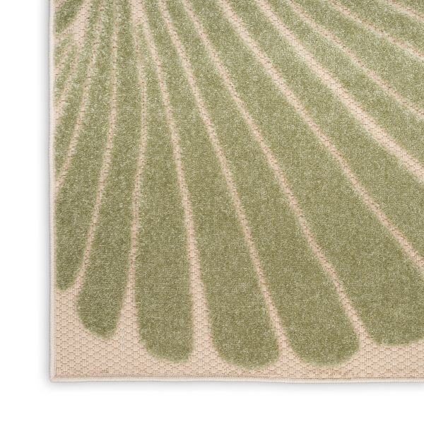 Nourison Home Aloha ALH24 Green Yellow Contemporary Power-Loomed Rugs Online now