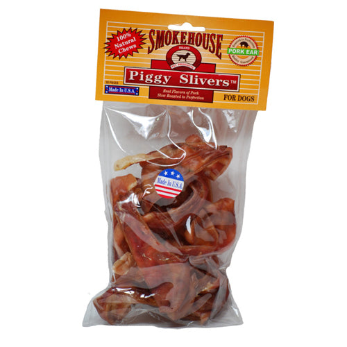 Smokehouse USA Made Piggy Slivers Dog Chew 1 Each 10 Pack by Smokehouse For Sale