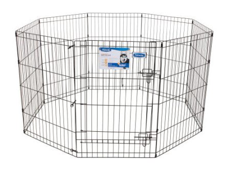 Petmate Exercise Pen with Door Black, 1 Each 36 in by Petmate Sale