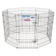 Petmate Exercise Pen with Door Black, 1 Each 42 in by Petmate Discount