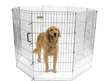 Precision Pet Products Exercise Pen Silver, 1 Each 42 in by San Francisco Bay Brand Online Hot Sale