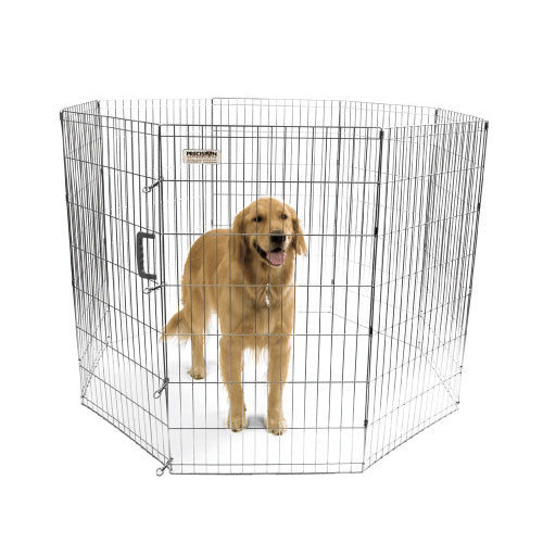 Precision Pet Products Exercise Pen Silver, 1 Each 42 in by San Francisco Bay Brand Online Hot Sale