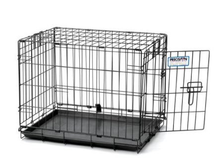 Precision Pet Products ProValu 1 Door Wire Dog Crate Black, 1 Each 42 in by San Francisco Bay Brand Supply