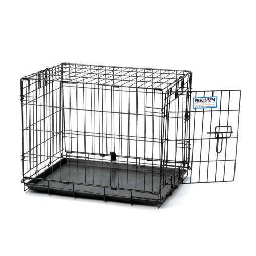 Precision Pet Products ProValu 1 Door Wire Dog Crate Black, 1 Each 42 in by San Francisco Bay Brand Supply