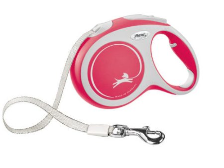 Flexi New Comfort Retractable Tape Dog Leash Red, 1 Each 16 ft, LG, Up To 132 lb by Flexi Online now