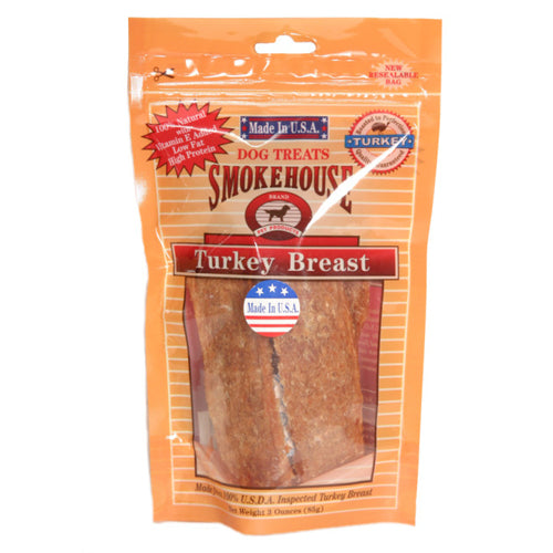 Smokehouse USA Made Turkey Breast Dog Treat 1 Each 3 Oz by Smokehouse on Sale