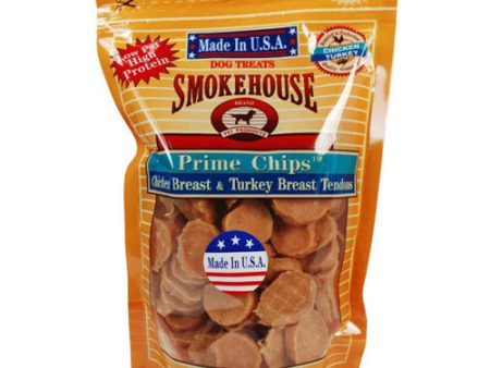 Smokehouse USA Made Prime Chips Dog Treat Chicken & Turkey, 1 Each 16 Oz by Smokehouse Online Sale