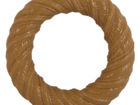 Pet Qwerks Barkbone Natural Instincts Nylon Chew Ring Dog Toy Peanut Butter, 1 Each Medium by San Francisco Bay Brand Discount