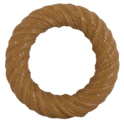 Pet Qwerks Barkbone Natural Instincts Nylon Chew Ring Dog Toy Peanut Butter, 1 Each Medium by San Francisco Bay Brand Discount