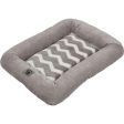 SnooZZy Zig Zag Low Bumper Kennel Dog Mat Grey, 1 Each Small by San Francisco Bay Brand Discount