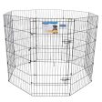 Petmate Exercise Pen with Door Black, 1 Each 48 in by Petmate Hot on Sale