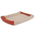 Aspen Self Warming Bolster Dog Mat Barn Red, Cream, 1 Each 41.5 in X 26.5 in by San Francisco Bay Brand For Discount