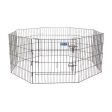 Petmate Exercise Pen with Door Black, 1 Each 24 in by Petmate For Cheap