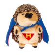 ZOOBILEE Super Hero Heggies Plush Dog Toy Multi-Color, 1 Each One Size by San Francisco Bay Brand For Discount