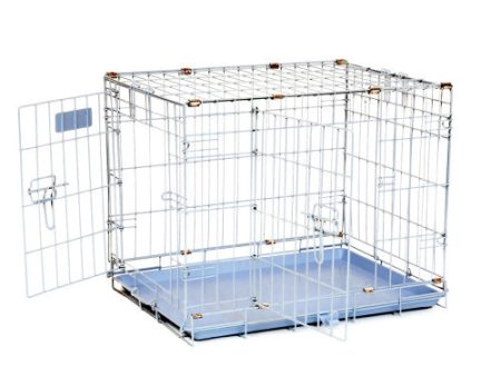 Precision Pet Products ProValu Dog Crate 2000 2 Door Blue, 1 Each 24 in by San Francisco Bay Brand Hot on Sale