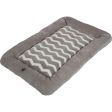 SnooZZy Zig Zag Low Bumper Kennel Dog Mat Grey, 1 Each Large by San Francisco Bay Brand Online Sale