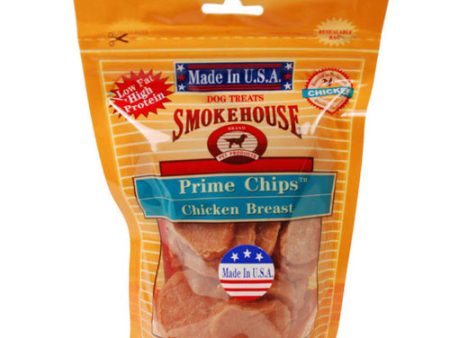 Smokehouse USA Made Prime Chips Dog Treat Chicken, 1 Each 4 Oz by Smokehouse Online Hot Sale