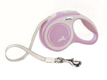 Flexi New Comfort Retractable Tape Dog Leash Pink, 1 Each 10 ft, XS, Up To 26 lb by Flexi Online Hot Sale