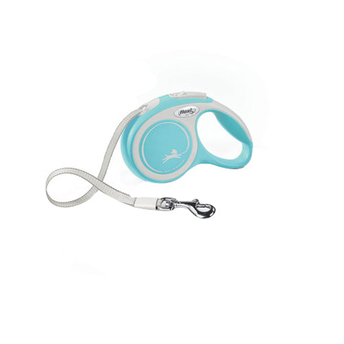 Flexi New Comfort Retractable Tape Dog Leash Blue, 1 Each 10 ft, XS, Up To 26 lb by Flexi For Discount