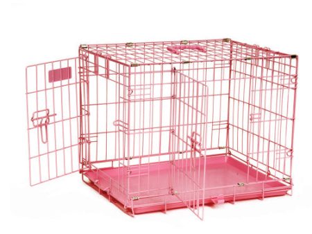 Precision Pet Products ProValu Dog Crate 2000 2 Door Pink, 1 Each 24 in by San Francisco Bay Brand Cheap