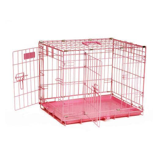 Precision Pet Products ProValu Dog Crate 2000 2 Door Pink, 1 Each 24 in by San Francisco Bay Brand Cheap