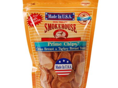 Smokehouse USA Made Prime Chips Dog Treat Chicken & Turkey, 1 Each 8 Oz by Smokehouse Sale