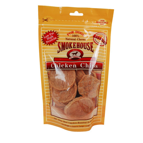 Smokehouse Chicken Chips Dog Treat 1 Each LG, 4 Oz by Smokehouse Supply